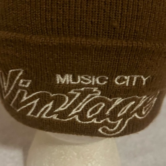 YP Classics Yupoong Vintage Music City Beanie Winter Hat - Picture 2 of 8